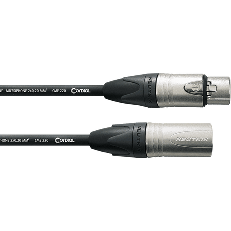 Cordial CXM FM Select Microfoonkabel – XLR mannelijk/vrouwelijk – Zwart