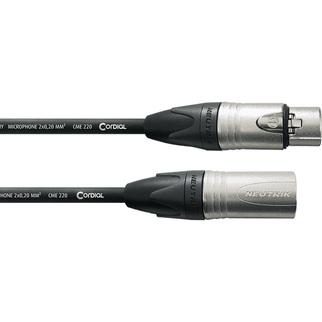 Cordial CXM FM Select Microfoonkabel – XLR mannelijk/vrouwelijk – Zwart