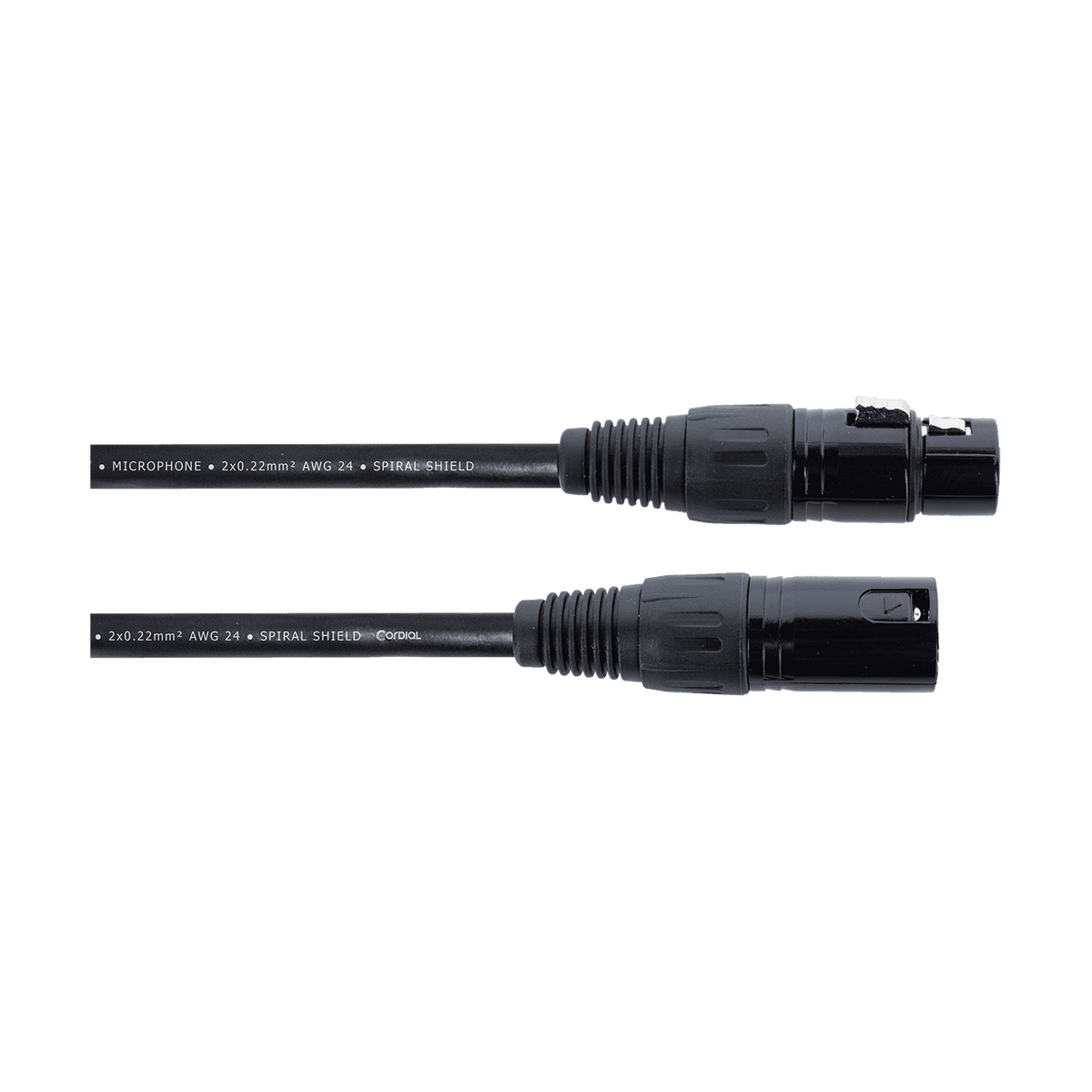 Cordial EM FM Elements Microfoonkabel – XLR mannelijk/vrouwelijk – Zwart