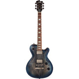 FGN Expert Flame elektrische gitaar Blue Planet Burst, Exotic Maple Top, 22 frets, met koffer