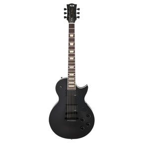 FGN Neo Classic LS10 elektrische gitaar Matte Black, EMG 81 en 85, met gigbag