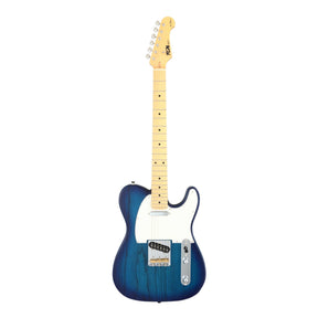FGN Neo Classic TE100 elektrische gitaar See-Thru Blue Burst incl. gigbag