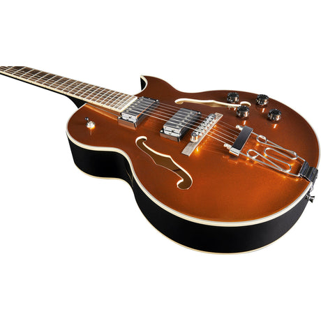 Eko Jazz GLD Semi-Hollow Elektrische Gitaar 175, 2 Humbuckers, 22 Frets, Goud