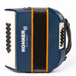 HOHNER A2930 XS Knopaccordeon - 21 knoppen en 15 bassen Blauw‑Oranje met gigbag en draagriem voor kinderen