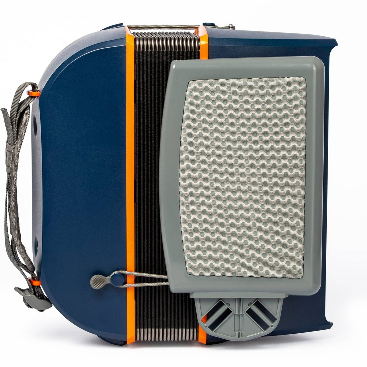 HOHNER A2930 XS Knopaccordeon - 21 knoppen en 15 bassen Blauw‑Oranje met gigbag en draagriem voor kinderen