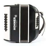 HOHNER A2931 XS Knopaccordeon- 21 knoppen en 15 bassen Grijs‑Wit met gigbag en volwassen draagriem