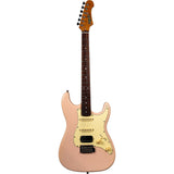 JET JS-400 PK R S-style Elektrische Gitaar HSS Tremolo Rosewood Toets Shell Pink