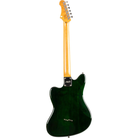 JET JJ-350 GR R Offset Elektrische Gitaar HH Rosewood Toets Hardtail Groen