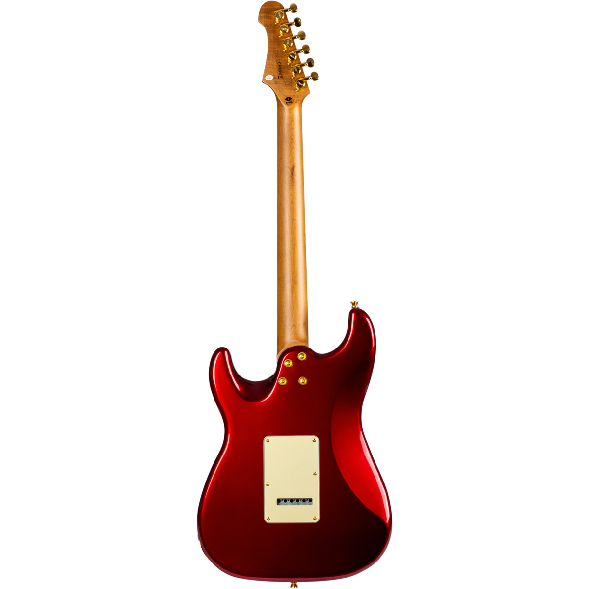 JET JS-480 WR G S-style Elektrische Gitaar HSS Alnico V Tremolo Rosewood Toets Wijnrood met Gouden Hardware