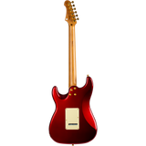 JET JS-480 WR G S-style Elektrische Gitaar HSS Alnico V Tremolo Rosewood Toets Wijnrood met Gouden Hardware