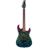 JET JS-50 Art Blue S-style Elektrische Gitaar HH Rosewood Toets Tremolo Art Blue