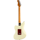 JET JJ-300 P90 OW Offset Elektrische Gitaar Dual P90 Tremolo Roasted Maple Wit
