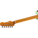 JET JJ-300 P90 SFG Offset Elektrische Gitaar Dual P90 Tremolo Roasted Maple Seafoam Green