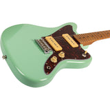 JET JJ-300 P90 SFG Offset Elektrische Gitaar Dual P90 Tremolo Roasted Maple Seafoam Green