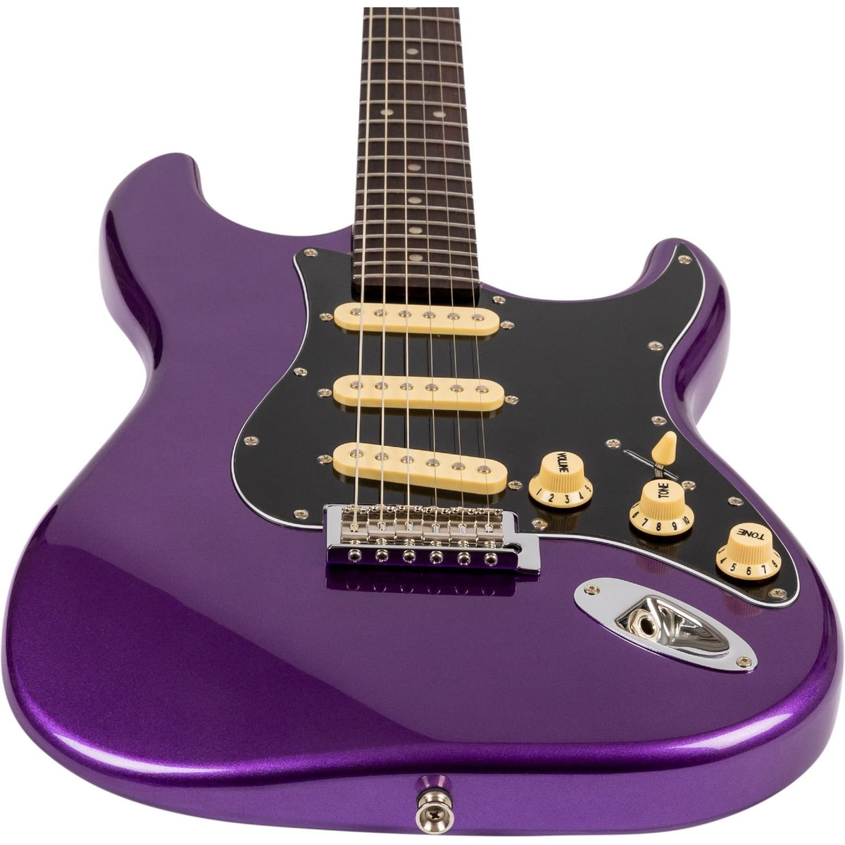 JET JS-300 PLM R S-style Elektrische Gitaar SSS Tremolo Rosewood Toets Plum