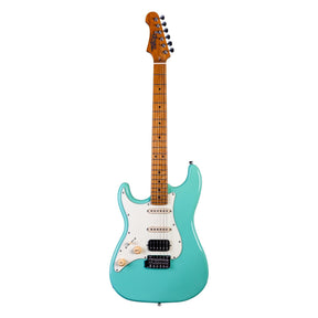 JET JS-400 SFG LH Linkshandige Elektrische Gitaar HSS Tremolo Roasted Maple Hals Seafoam Green