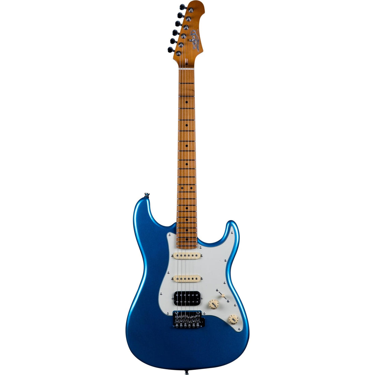 JET JS-400 LPB S-style Elektrische Gitaar HSS Tremolo Roasted Maple Hals Lake Placid Blue