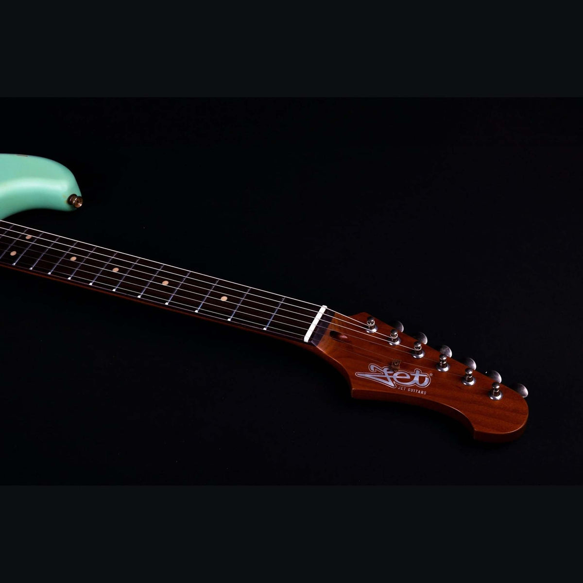 Jet Guitars JS-400 SFG RLC elektrische gitaar - Groen Relic