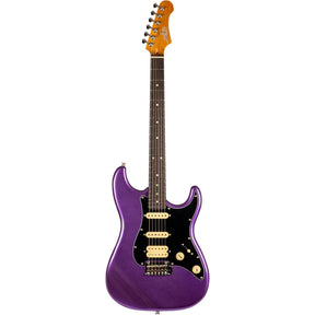 JET JS-400 PLM R S-style Elektrische Gitaar HSS Tremolo Rosewood Toets Plum