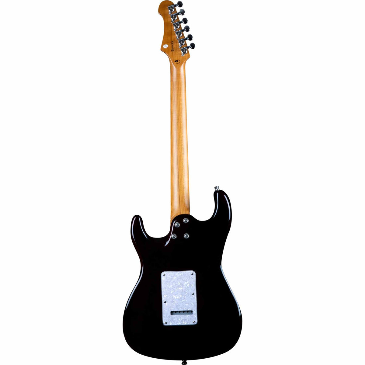 JET JS-450 OBL S-style Elektrische Gitaar HSS Tremolo Flamed Maple Top Roasted Maple Toets Ocean Blue