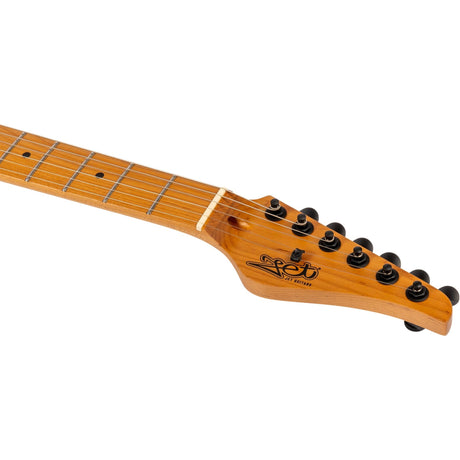JET JS-450 BLB S-style Elektrische Gitaar HH Tremolo Rosewood Toets Blue Burst