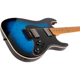 JET JS-450 BLB S-style Elektrische Gitaar HH Tremolo Rosewood Toets Blue Burst