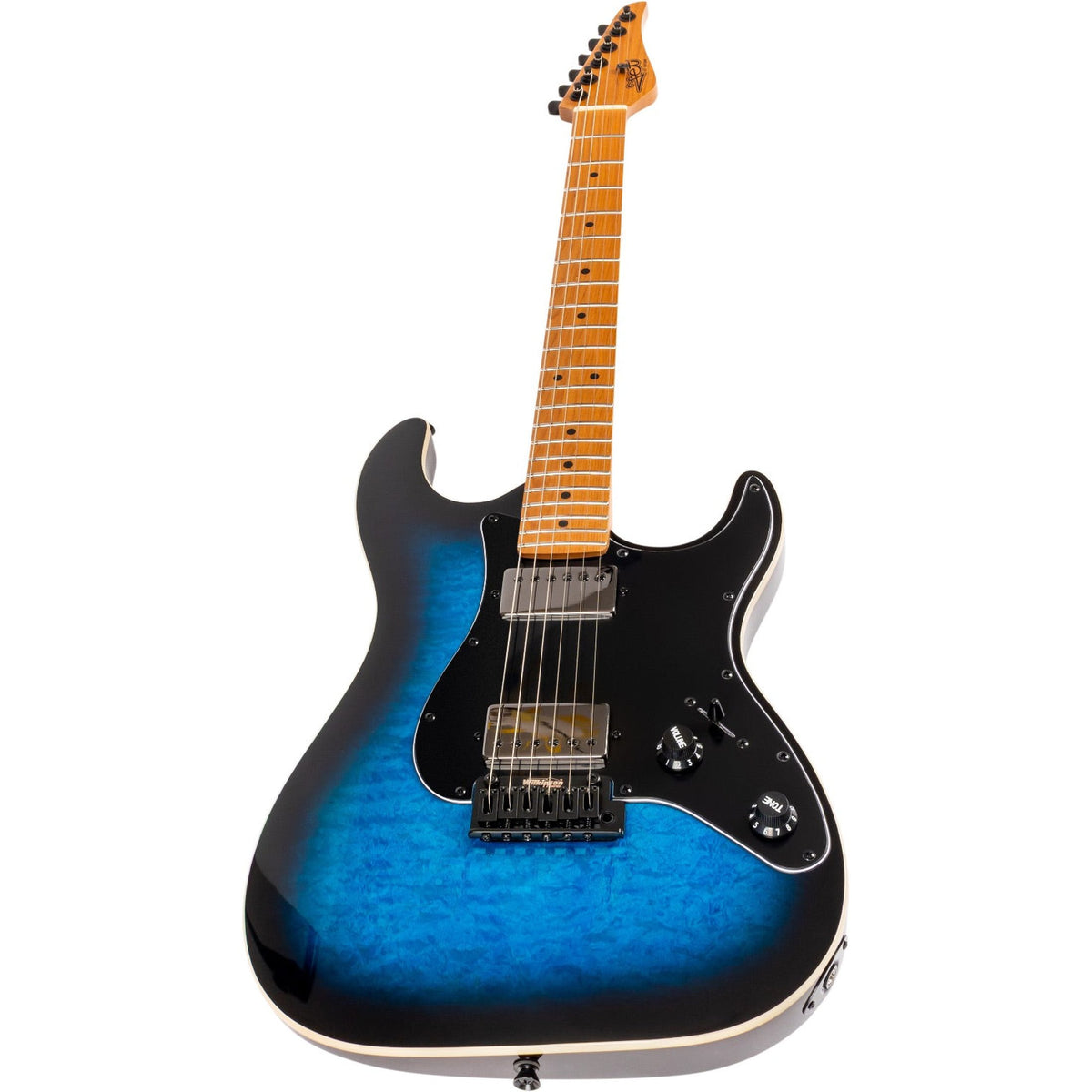 JET JS-450 BLB S-style Elektrische Gitaar HH Tremolo Rosewood Toets Blue Burst