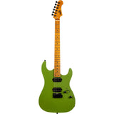JET JS-500 MGR S-style Elektrische Gitaar HH Wilkinson Tremolo Roasted Maple Toets Mat Groen
