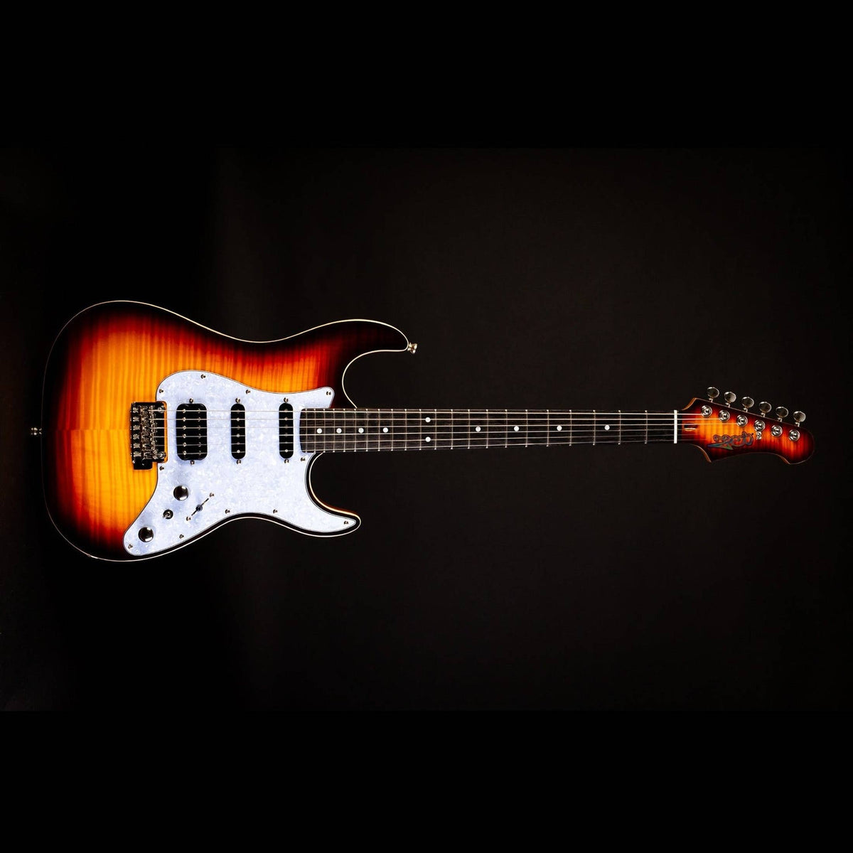Jet Guitars JS-600 BS elektrische gitaar - Bruine Sunburst