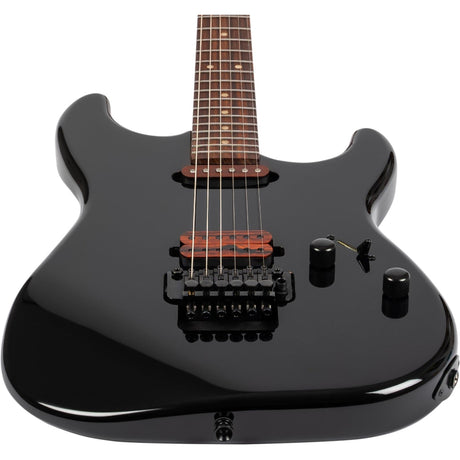 JET JS-800 BKW S-style Elektrische Gitaar HS Double Locking Tremolo Rosewood Toets Zwart