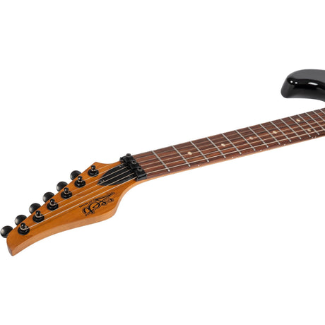 JET JS-800 BKW S-style Elektrische Gitaar HS Double Locking Tremolo Rosewood Toets Zwart