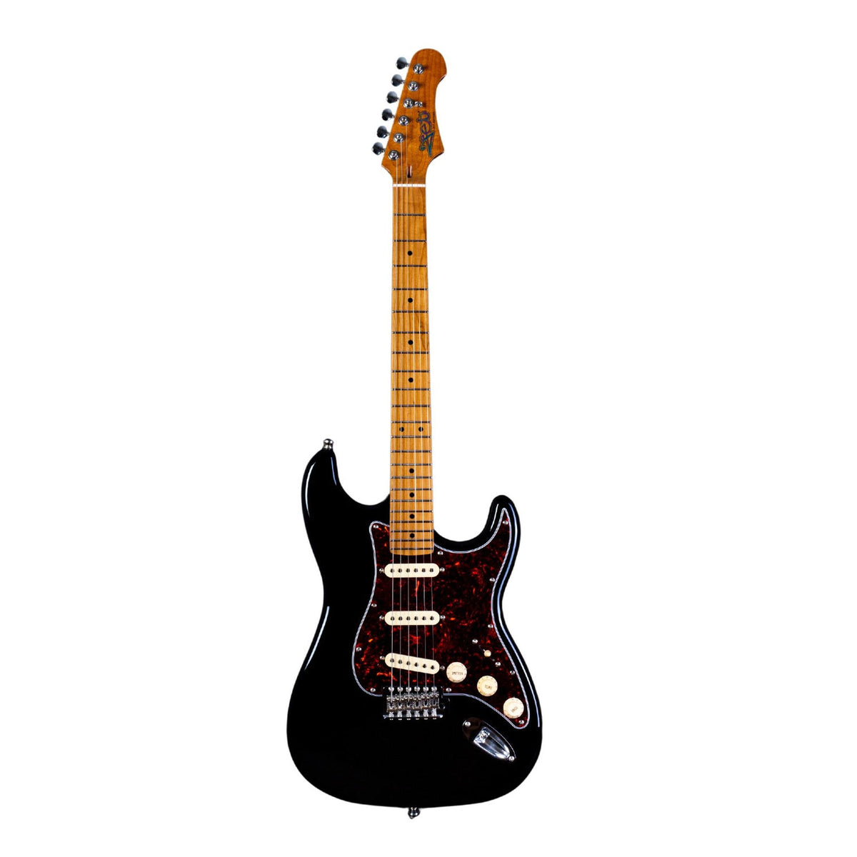 JET JS-300 BK Elektrische Gitaar SSS Tremolo Roasted Maple Toets 25,5 inch