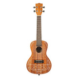 Kala Mandy Harvey Signature concert ukulele – Mahonie, wit binding, met uniek design en gigbag