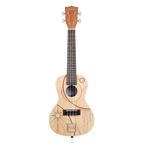 Kala mxmtoon Signature concert ukulele – Sparren bovenblad, mahonie, met custom gigbag