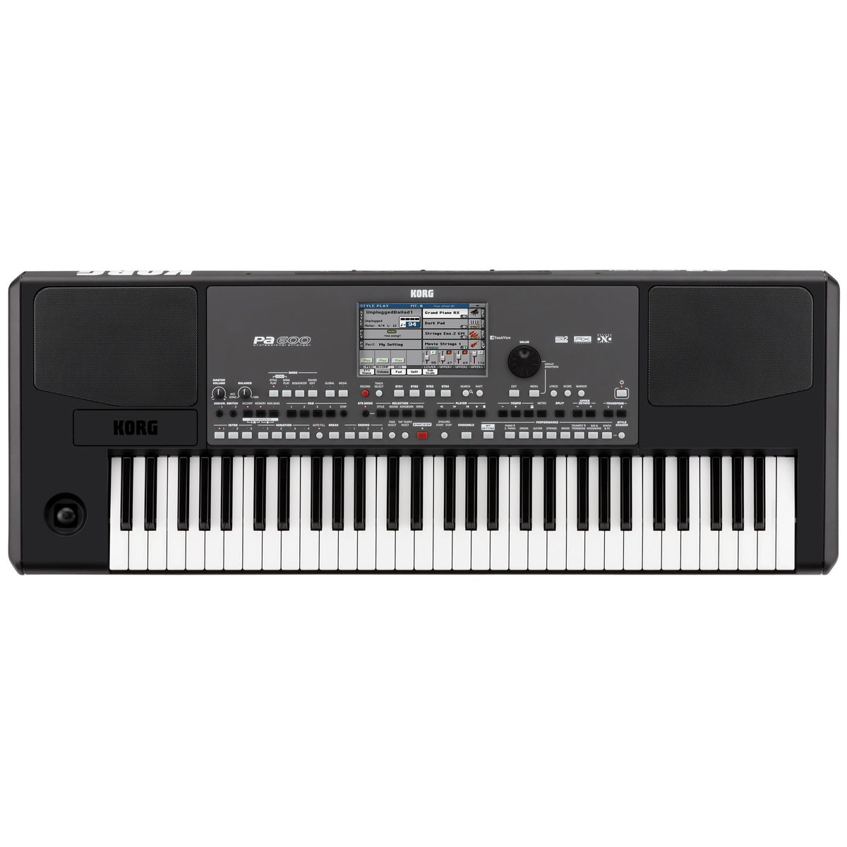 KORG PA600 61-Toets Arranger Keyboard met Standaard, Sustainpedaal en Kruk