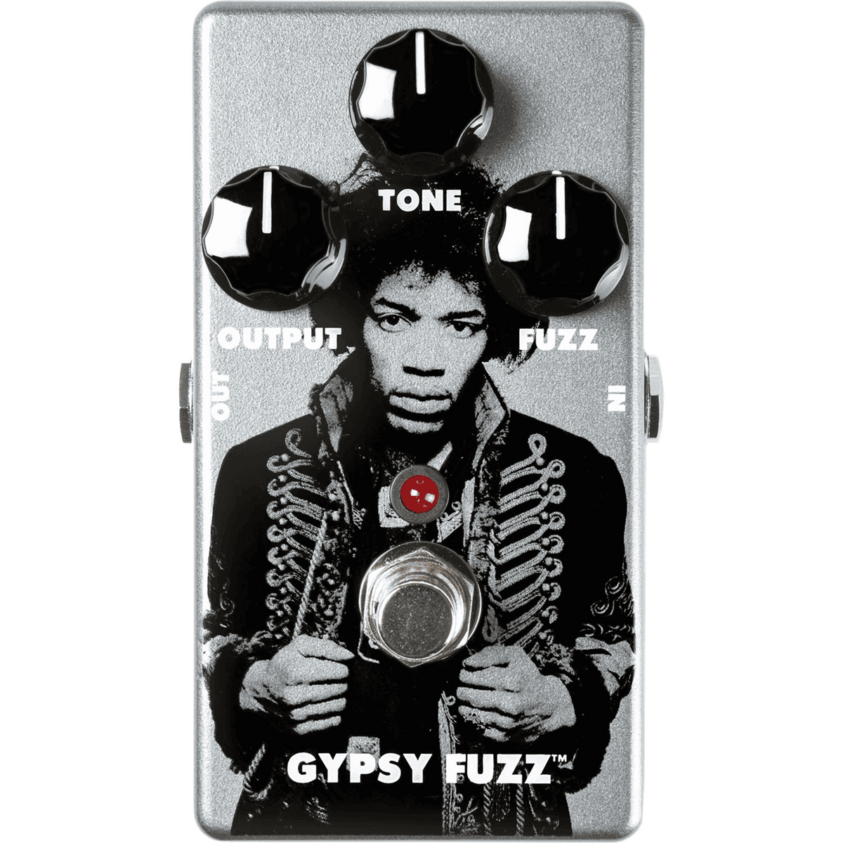 MXR JHM8 Gypsy Fuzz – Jimi Hendrix Signature, Grijs met Toonregeling
