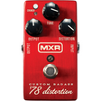 MXR M78 Custom Badass '78 Distortion – Rood, Crunch-schakelaar