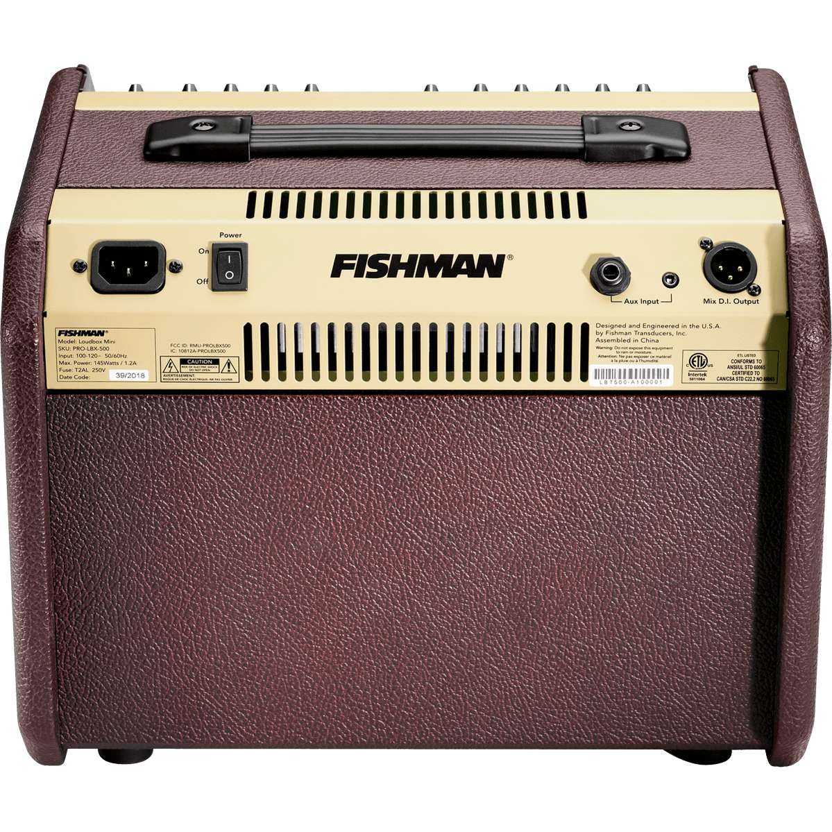 Fishman Loudbox Mini PRO-LBT-500 Akoestische Gitaarversterker - 60W - Bruin
