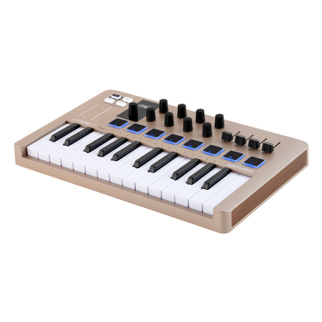 Arturia MiniLab 3 Champagne – Compact USB/MIDI keyboard 25 toetsen en OLED-display