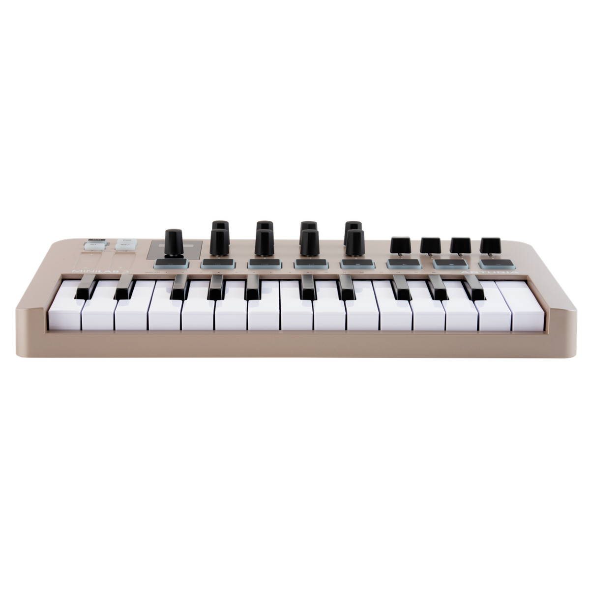 Arturia MiniLab 3 Champagne – Compact USB/MIDI keyboard 25 toetsen en OLED-display