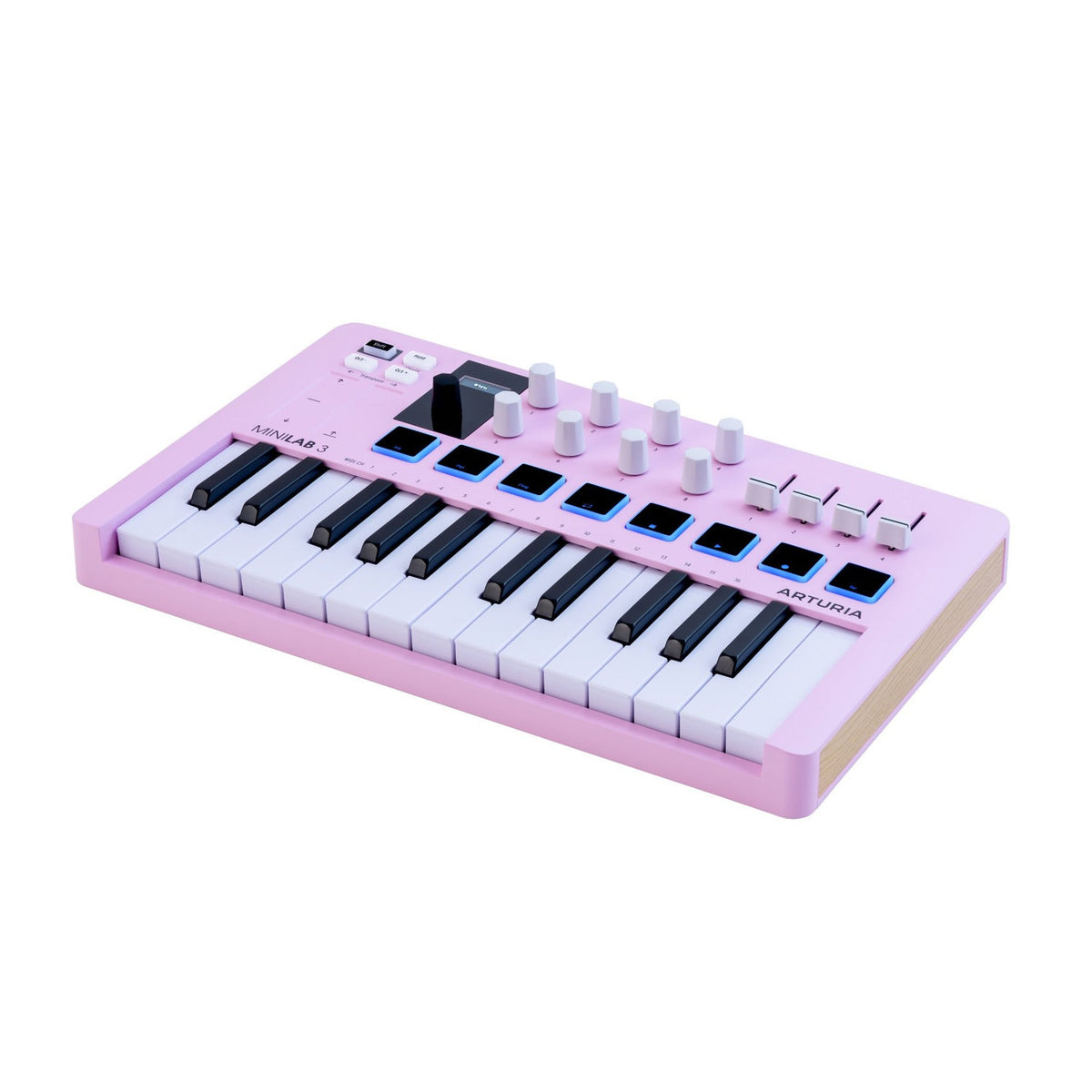 Arturia MiniLab 3 Rose Quartz MIDI controller met 25 toetsen, pads en USB-C