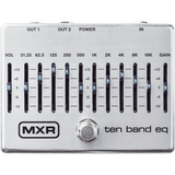 MXR M108S 10 Band EQ – Grijs, Analoog met Dubbele Uitgang