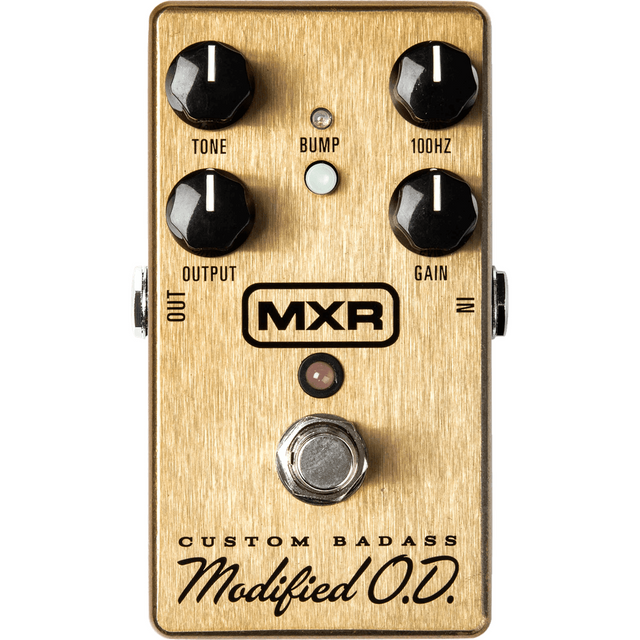 MXR M77 Custom Badass Modified O.D. – Goud Analoog Overdrive Pedaal, True Bypass