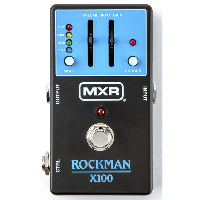 MXR MX100 Rockman X100 – Analoog Tone Processor Pedaal, 4 Presets, Chorus en True Bypass