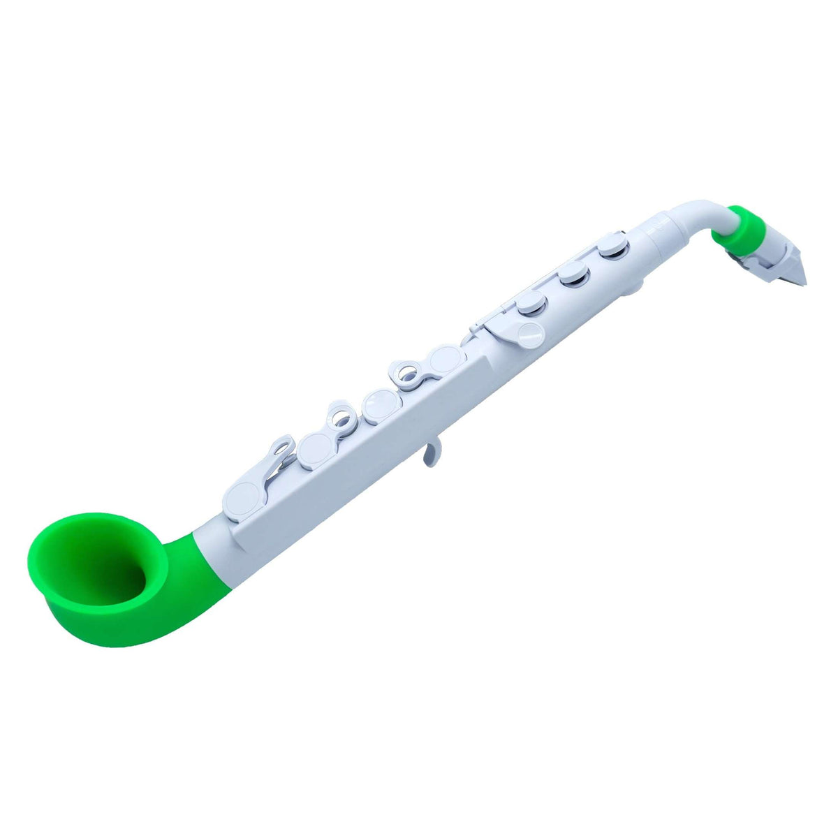 NUVO jSAX 2.0 wit-groen saxofoon in C lichtgewicht met kunststof rieten kindersaxofoon