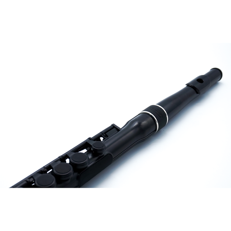 NUVO SF230BK Student Flute 2.0 – C-stemming, 255 g, zwart, incl. blokfluitkopstuk en etui