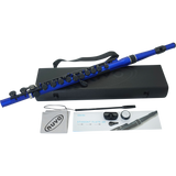 NUVO SF300FBL Student Flute 2.0 – C-stemming, 255 g, Special Blue, incl. blokfluitkopstuk en etui
