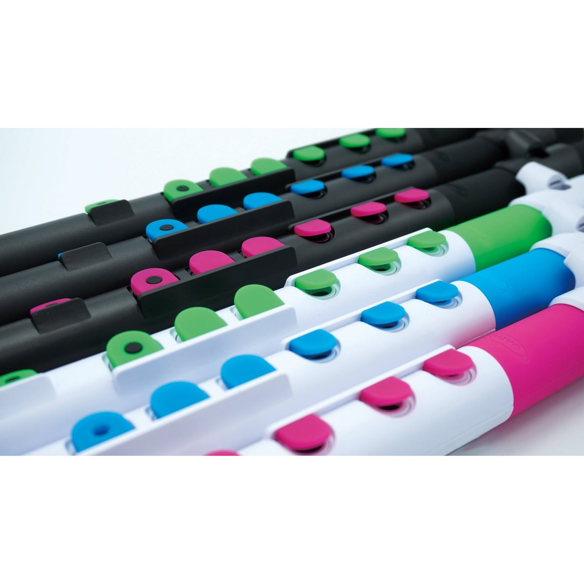 NUVO TooT 2.0 zwart kinder dwarsfluit blokfluit alternatief met kleppen en Firstnote mondplaat