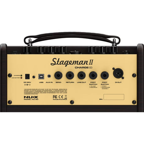 NUX AC-80 Stageman II Akoestische Gitaarversterker Combo