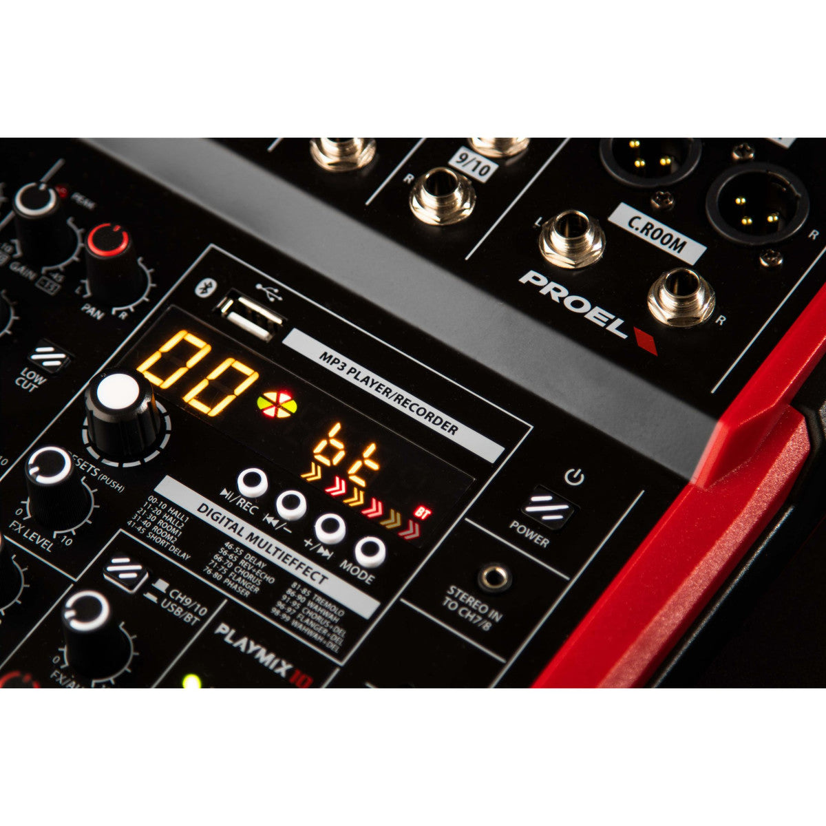 Proel PLAYMIX8 8-kanaals mixer met DSP, USB en Bluetooth